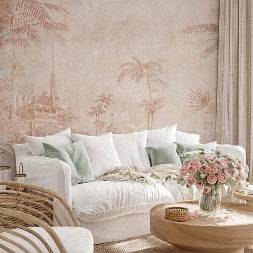 Wall mural Indyjska świątynia - pierwszy wariant 100×70 cm, standard non-woven