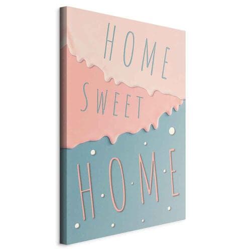 Картина на полотні Napisy: Home Sweet Home 20×30 см, італійське полотно