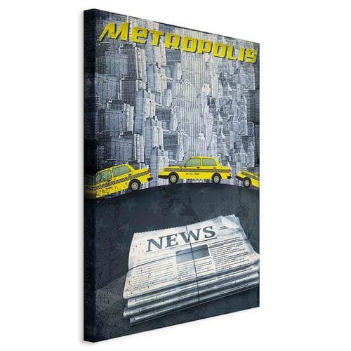 Obraz na płótnie Metropolis 20×30 cm, płótno włoskie