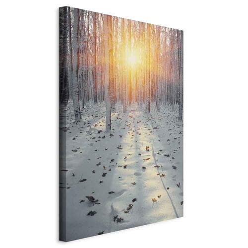 Leinwandbild Zimowe popołudnie 40×60 cm, Standardleinwand