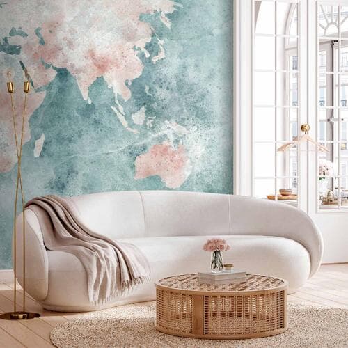 Wall mural Delikatna mapa 147×105 cm, self-adhesive material