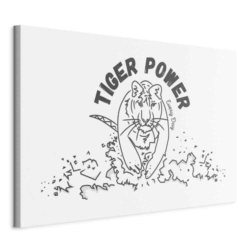 Obraz na płótnie Tiger power szeroki 30×20 cm, płótno standard
