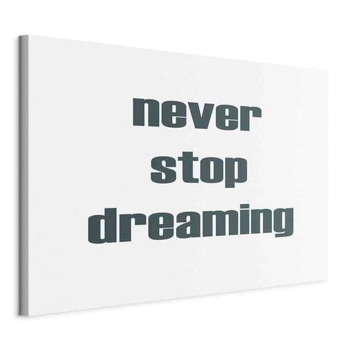 Obraz na płótnie Never Stop Dreaming szeroki 30×20 cm, płótno standard