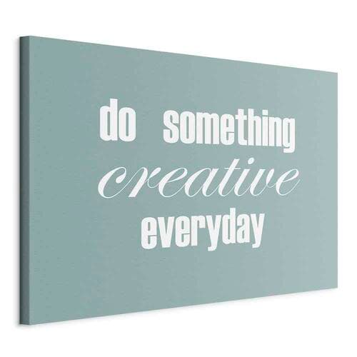 Obraz na płótnie Do Something Creative Everyday szeroki 30×20 cm, płótno standard