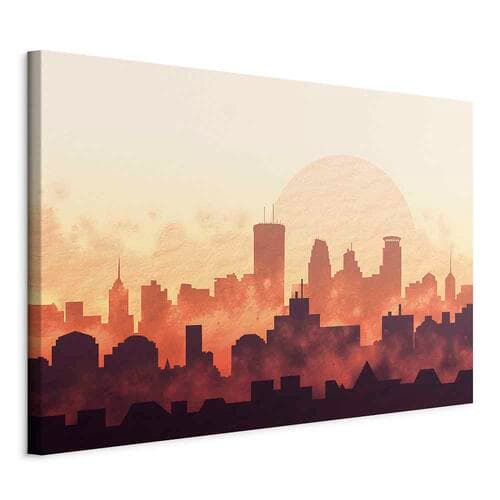 Obraz na płótnie Żar miasta szeroki 30×20 cm, płótno standard