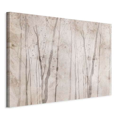 Leinwandbild Beżowy las myśli szeroki 30×20 cm, Standardleinwand