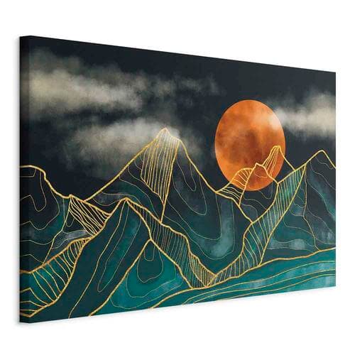 Obraz na płótnie Górski spokój szeroki 30×20 cm, płótno standard