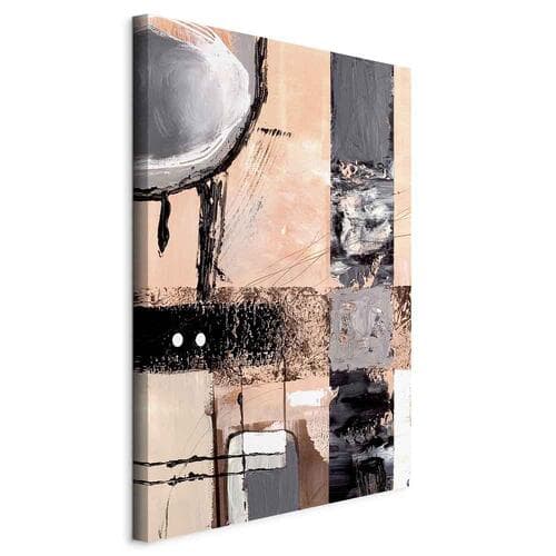 Leinwandbild Zaklęte wizje - artystyczne tło w abstrakcyjnej formie 60×90 cm, Standardleinwand