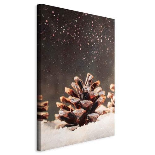 Leinwandbild Zimowa szyszka 20×30 cm, Standardleinwand