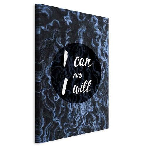 Leinwandbild I can and I will 60×90 cm, Standardleinwand