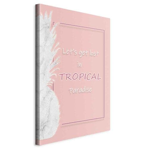 Obraz na płótnie Let's Get Lost in Tropical Paradise 40×60 cm, płótno standard