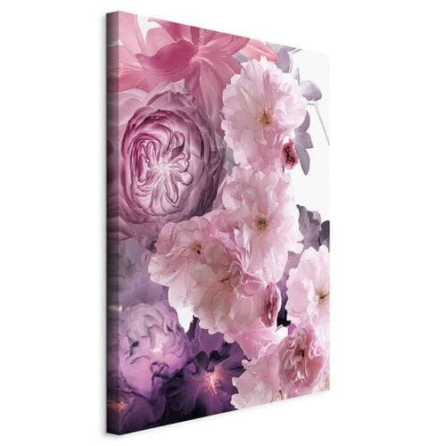 Leinwandbild Ogród kwiatowych zapachów - natura w różowym odcieniu 20×30 cm, Standardleinwand