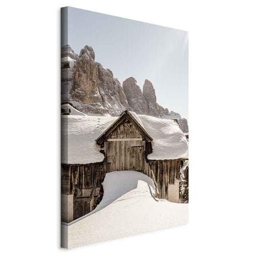 Картина на полотні Zima w Dolomitach 20×30 см, італійське полотно