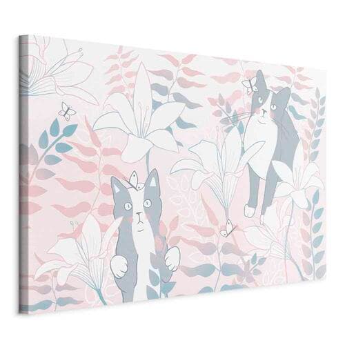 Leinwandbild Kocie sprawy szeroki - drugi wariant 60×40 cm, italienische Leinwand