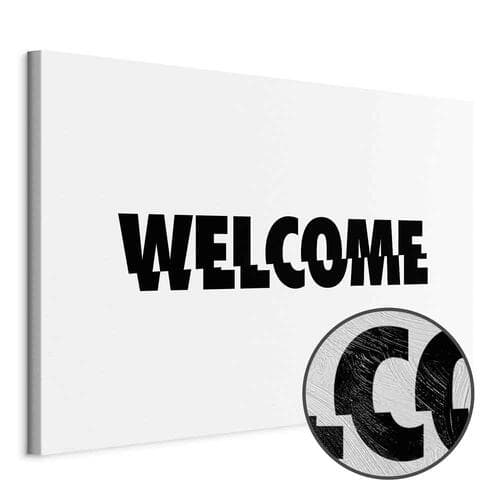 Obraz na płótnie Welcome szeroki 120×80 cm, płótno standard