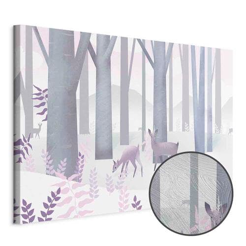Canvas print Bajkowy las szeroki - drugi wariant 60×40 cm, standard canvas