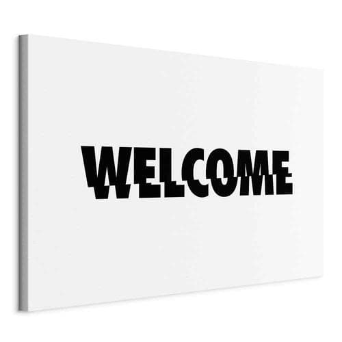 Obraz na płótnie Welcome szeroki 120×80 cm, płótno standard