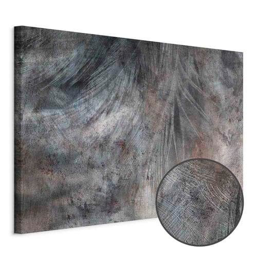 Obraz na płótnie Szarość pióra szeroki 90×60 cm, płótno standard