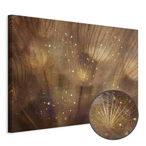 Leinwandbild Złote dmuchawce szeroki 90×60 cm, Standardleinwand