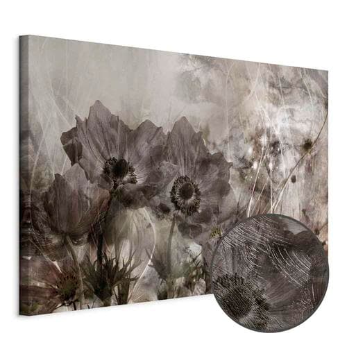 Canvas print Anemony w sepii szeroki 120×80 cm, standard canvas