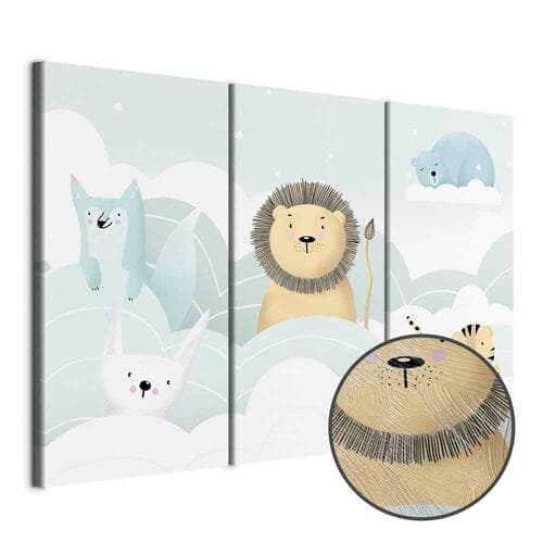Leinwandbild Bajkowe zoo 120×80 cm, Standardleinwand