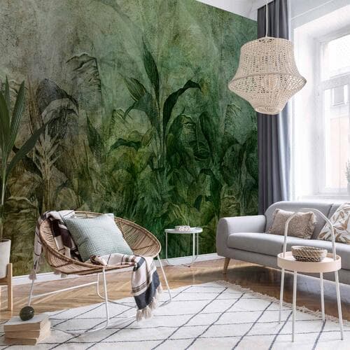 Fototapeta Zielona mgła 343×256 cm, materiał samoprzylepny