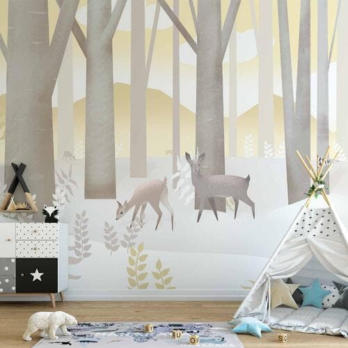 Wall mural Bajkowy las - trzeci wariant 200×140 cm, waterproof material