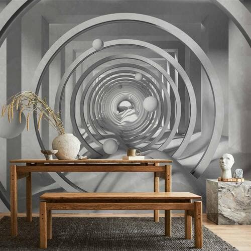 Фотошпалери Geometryczna głębia 350×256 см, вологостійкий матеріал