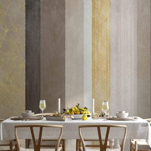 Fototapeta Pasiasty wzór - abstrakcyjne tło w różne paski ze złotym deseniem 150×105 cm, materiał wodoodporny