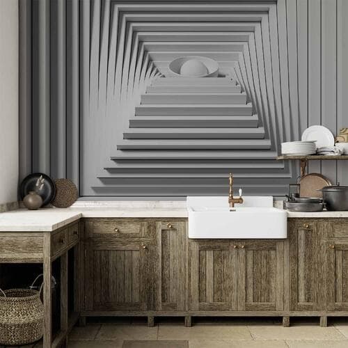 Wall mural Głębia czworokątow 450×315 cm, waterproof material