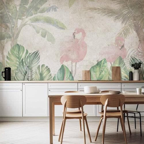 Wall mural Ptaki w dżungli 100×70 cm, waterproof material