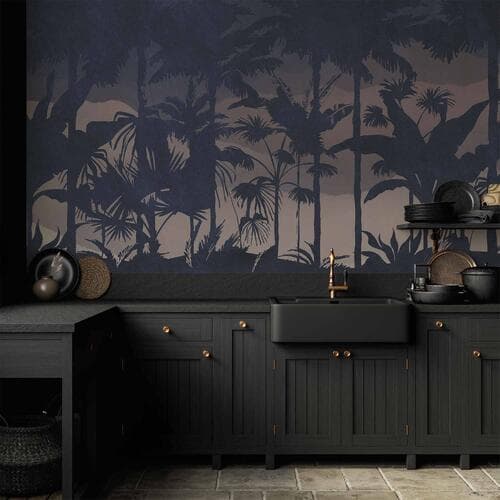 Wall mural Dżungla nocą 100×70 cm, waterproof material