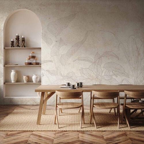 Wall mural Subtelne egzotyczne rośliny 100×70 cm, waterproof material