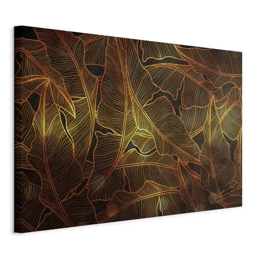 Obraz na płótnie Taniec złotych liści szeroki 60×40 cm, płótno standard