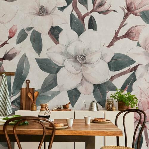 Фотообои Akwarelowe magnolie - drugi wariant 200×140 см, влагостойкий материал
