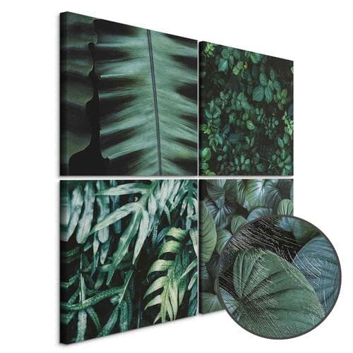 Canvas print Botaniczna głębia 80×80 cm, standard canvas