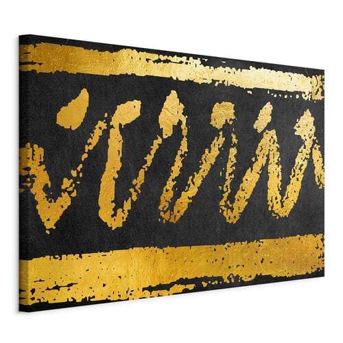 Canvas print Złota pieczęć szeroki 30×20 cm, Italian canvas
