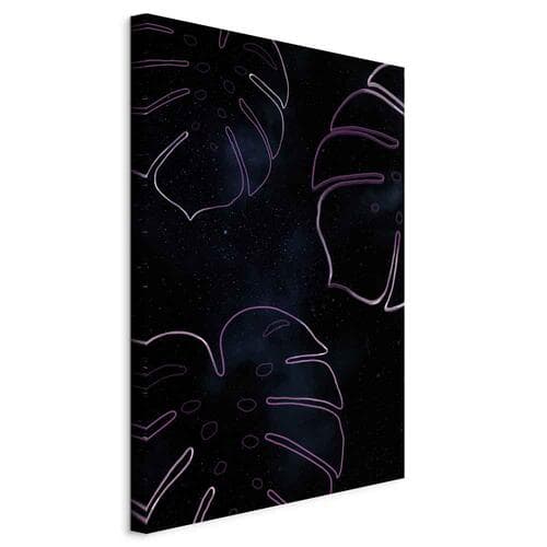Canvas print Galaktyczna monstera 20×30 cm, standard canvas