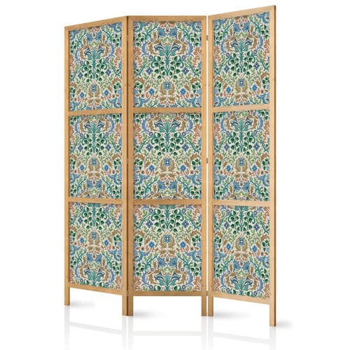 Parawan japoński Retro vintage misterny i bogaty wzór w stylu wiktoriańskim 135×172 cm, japoński