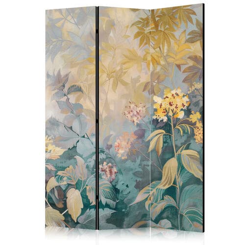 Ширма Gobelinowy wzór z łąką i kwiatami - kilim z wiosennym motywem 135×172 см, односторонняя