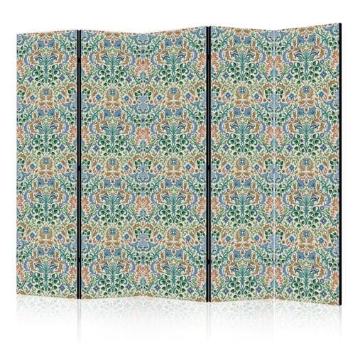 Parawan Retro vintage misterny i bogaty wzór w stylu wiktoriańskim 225×172 cm, jednostronny