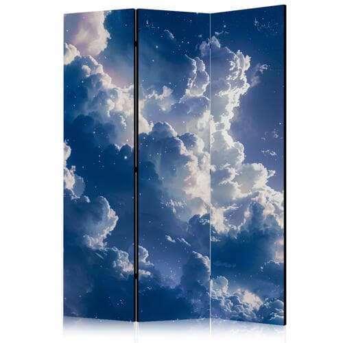 Parawan Gwiezdne chmury i delikatne światło nad zakątkiem niebiańskim 135×172 cm, jednostronny
