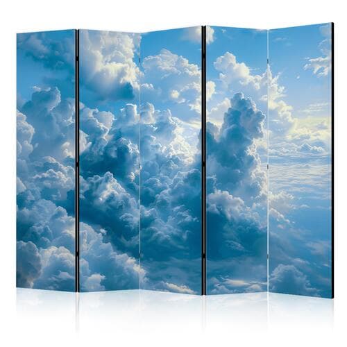 Parawan Ocean w powietrzu: Falujące chmury odbijające światło poranka 225×172 cm, jednostronny