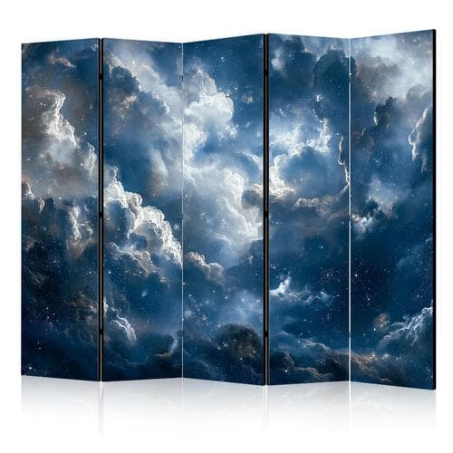 Parawan Astronomiczne cuda: Chmury i gwiazdy w harmonijnym połączeniu 225×172 cm, jednostronny