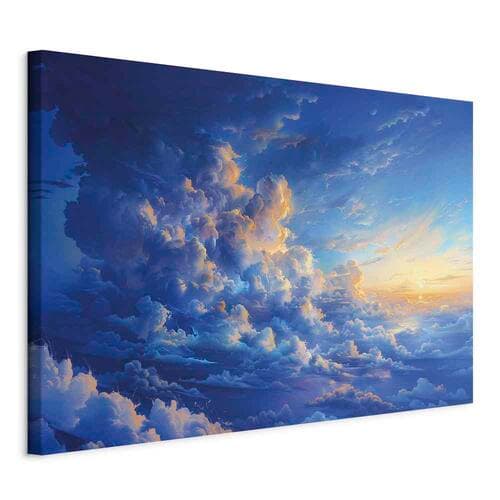 Obraz na płótnie Gdy niebo staje się płótnem: artystyczne dzieło natury w chmurach 120×80 cm, płótno włoskie