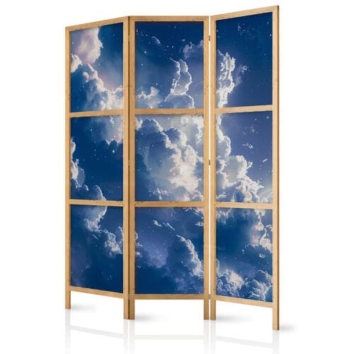 Japanischer Paravent Gwiezdne chmury i delikatne światło nad zakątkiem nieba 135×172 cm, japanisch