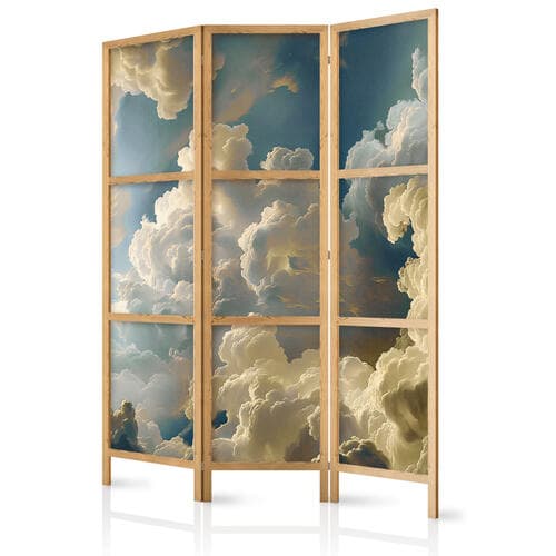 Japanischer Paravent Słońce i cienie: Teatralny pokaz przyrody wysoko nad ziemią 135×172 cm, japanisch