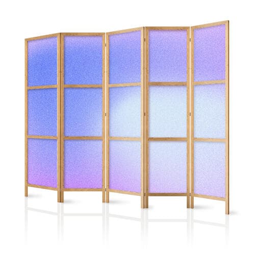 Japanese room divider Wrzosowa mgła - delikatny gradient składający się z wielu odcieni fioletu 225×172 cm, Japanese
