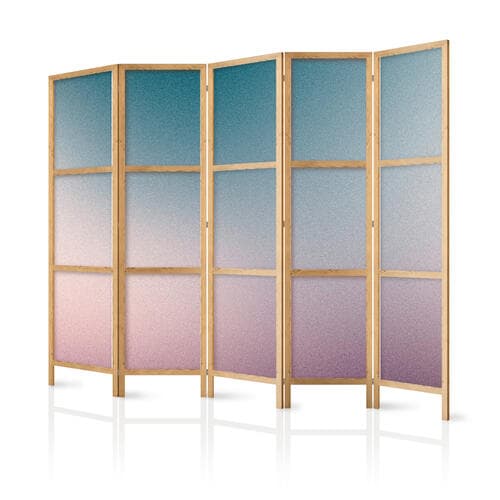 Japanischer Paravent Nostalgiczny gradient - kompozycja gradientowa w stonowanych kolorach 225×172 cm, japanisch