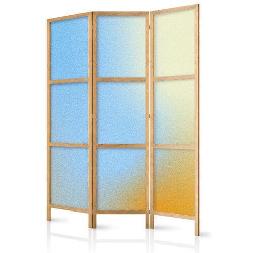 Japanischer Paravent Energetyczny gradient - kompozycja gradientowa w żywych kolorach 135×172 cm, japanisch